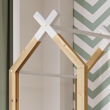 Кровать-чердак Treehouse детская 90 х 200 см*2 белый