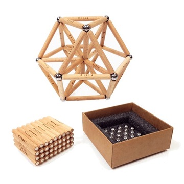 KLOCKI MAGNETYCZNE DREWNIANE KULKI 8 MM