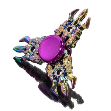 FIDGET SPINNER HAND SPINER METALOWY TRÓJZĄB ZABAWKA ANTYSTRESOWA