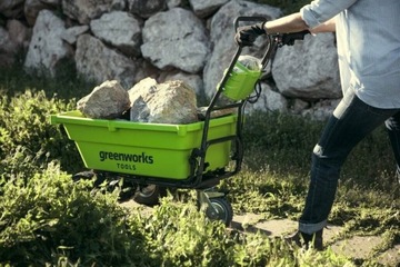 Тачка Greenworks 40V Аккумуляторная садовая тачка G40GC 160л