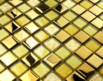 Mozaika szklana złota, płytka złota GOLD 4246