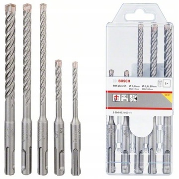 СВЕРЛА BOSCH 5 SDS-Plus plus-5X + МЕРКА 5М BOSCH