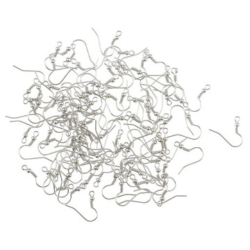 2 х 100 шт. Металлическая катушка для затычек для ушей DIY Ювелирные изделия