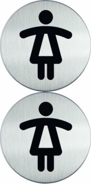 Информационное табло для туалета ЖЕНСКИЙ 83см x2