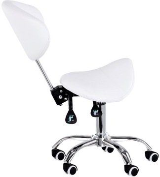 Табурет парикмахерский со спинкой, табурет-седло для СПА, мобильный