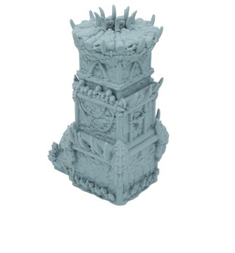 Башня для игры в кости в крепости орков — Башня для игры в кости Светло-серая