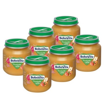 BoboVita Brzoskwinie i jabłka po 4 miesiącu 6x125g