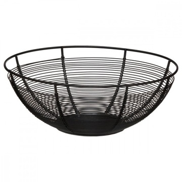 ЧЕРНАЯ МЕТАЛЛИЧЕСКАЯ КОРЗИНА ДЛЯ ФРУКТОВ/ХЛЕБА