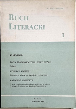 RUCH LITERACKI 1 1989