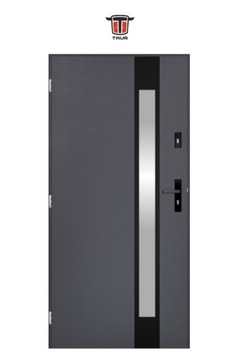 ПОЛЬСКИЕ НАРУЖНЫЕ ДВЕРИ INOX SBET ЧЕРНЫЕ 55MM 90