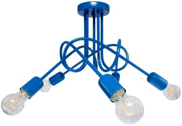 ЖЕЛТЫЙ ДЕТСКИЙ ПОТОЛОЧНЫЙ СВЕТИЛЬНИК LOFT EDISON ДЕТСКАЯ ЛЮСТРА LOFT LED