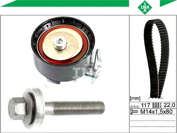 КОМПЛЕКТ РЕМНЯ ГРМ [INA]