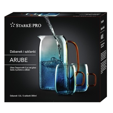 Starke Pro Arube кувшин 1,5 л и 2 стакана по 300 мл