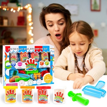 ПЛАСТИКОВОЕ ТЕСТО ТЕСТО 4 ЧАШКИ ПРИНАДЛЕЖНОСТИ ПЛАСТИКОВОЕ ТЕСТО ТЕСТО