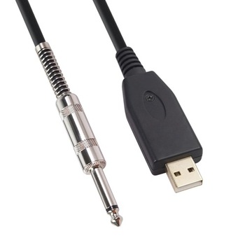 USB-кабель для гитары, Адаптер для кабеля для подключения бас-гитары с USB-подключением