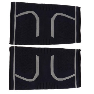 Нейлоновый компрессионный коленный бандаж, серый L