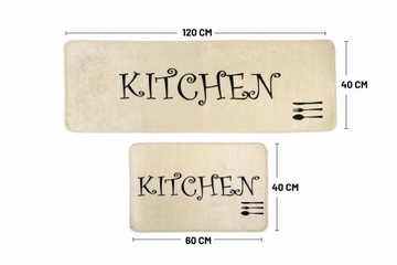 Dywan do kuchni - ECOSER KITCHEN KREMOWY S1033