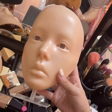 Силиконовое лицо для обучения макияжу, макияжу, татуировке ИДЕАЛЬНЫЙ ПОДАРОК ​​НА РОЖДЕСТВО