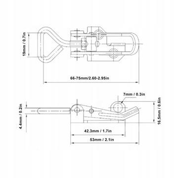 РЕГУЛИРУЕМАЯ ЗАКРЫТКА ИЗ НЕРЖАВЕЮЩЕЙ КАНДАГАР, 2 ШТ.