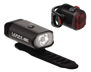 LEZYNE OŚWIETLENIE LAMPKI ROWEROWE LED PAIR MINI DRIVE 400+FEMTO DRIVE USB