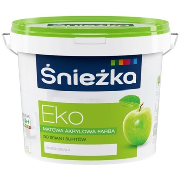 Śnieżka Eko Akrylowa Farba Biała 15L