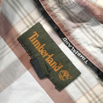 TIMBERLAND _ MODNA KRÓTKA KOSZULA Z LOGO _ L/XL