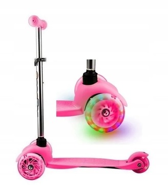 СКЛАДНОЙ ТРЕХКОЛЕСНЫЙ БАЛАНСОВЫЙ СКУТЕР LED-РОЗОВЫЙ