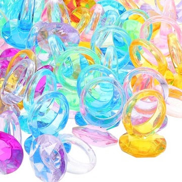 PIERŚCIONEK DECORATE KIDS ZABAWKI PIERŚCIONKI DLA DZIEWCZYN 114 SZT