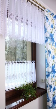 Заздростка Gipiura Белая штора-панель для кухни, высота 60 см