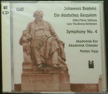 Johannes Brahms Morten Topp - Ein Deutsches Requiem : Symphony No.4 2xCD