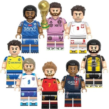 Футбольные асы Футболисты Мбаппе Левандовски Месси Роналду Бензема Брюйне