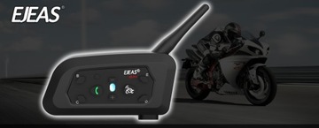 EJEAS V6 PRO МОТОЦИКЛНЫЙ ИНТЕРКОМ USB-C 2024 Bluetooth 5.1 для шлема