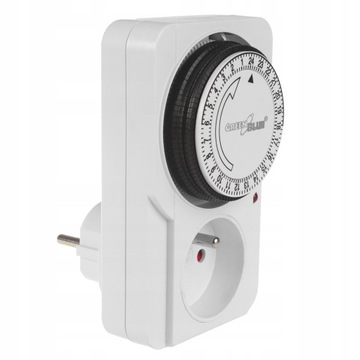Programator czasowy timer analogowy mechaniczny włącznik wyłącznik prądu