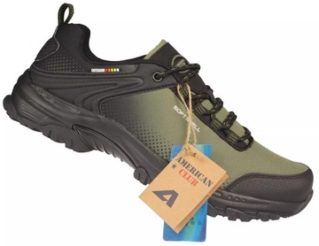 Męskie buty trekkingowe American Club WT-169/24 zielone buty sportowe