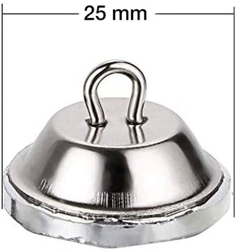 Хрустальные пуговицы для обивки 25 мм C.серый