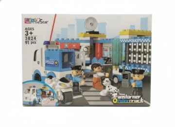 Lean Toys Автомобіль поліцейський розкладна зі звуком Lean (29553)