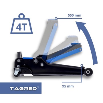 АВТОМОБИЛЬНЫЙ ДОМКРАТ FROG ГИДРАВЛИЧЕСКИЙ 4Т, 2 НАСОСА ДЛЯ ТЯЖЕЛЫХ УСЛОВИЙ