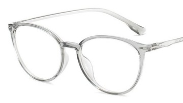 OKULARY KOREKCYJNE MINUSY kocie szare -0.5 do -6
