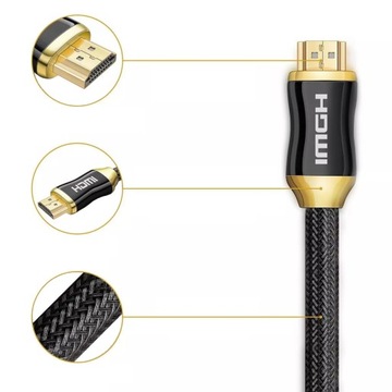 Высокоскоростной кабель HDMI 2.0 UHD 4K 3D 2K МЕДНЫЙ 10 м