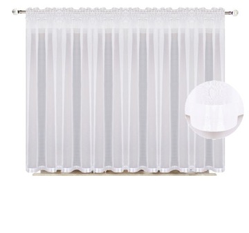 FIRANA GOTOWA WOALOWA 250 x160 CM PROSTA Z LAMÓWKĄ
