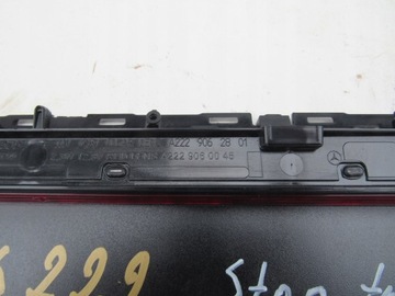 MERCEDES S W222 222 SVĚTLO STOP ZADNÍ TŘETÍ STŘEDNÍ A2229062801
