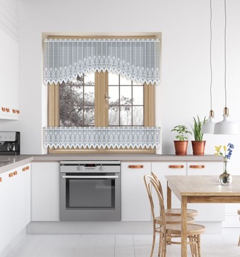 Кухонная штора Ламбрекен Минусия комплект 300х60+300х30 (Z)