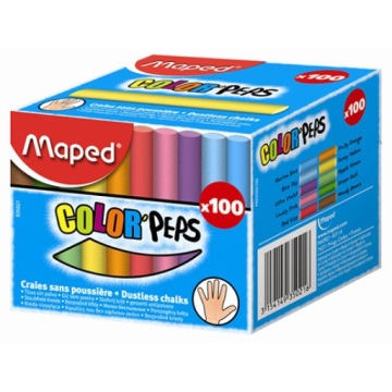 Крейда MAPED COLORPEPS кольорова 100 шт. коробка