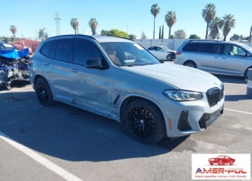 BMW X3 G01 2022 BMW X3 2022r., M40i, 3L, od ubezpieczalni 3.0 Benzyna 387KM