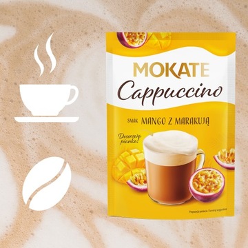 Кофейный напиток Кофе Капучино Манго Маракуйя с пеной Без Мокате Эспрессо-машина