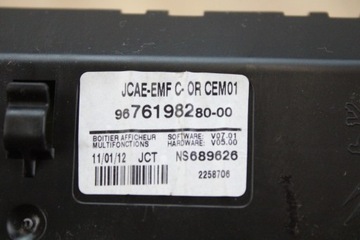 OBRAZOVKA DISPLEJ PEUGEOT 508 I 9676198280