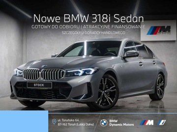 BMW Seria 3 G20-G21 Limuzyna 2.0 318i 156KM 2025 BMW Seria 3 18i 156 KM - Pakiet M Sport - Aktywny Tempomat - Adaptacyjne L