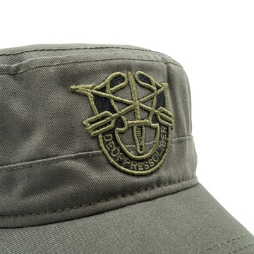 Patrolówka męska militarna czapka z daszkiem haft