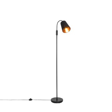 Nowoczesna lampa podłogowa czarna - Carmen