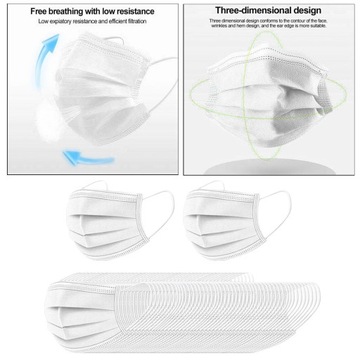 Одноразовый, трехслойный, на петле.